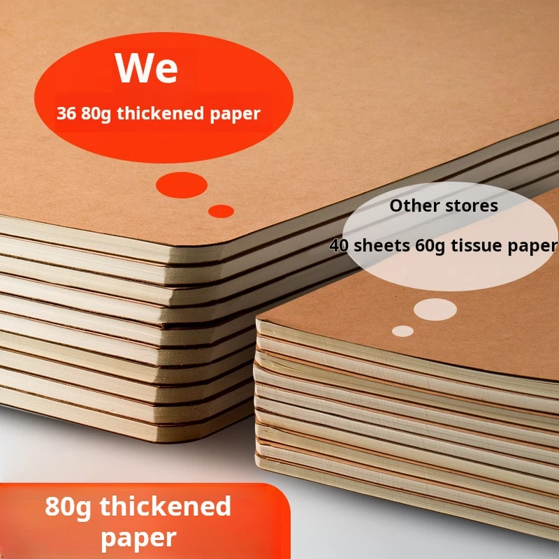 Wholesale Vintage Classic A Variety Of Styles Available B5  Workbook Exercise Books Thread Sewing Notebook For Student