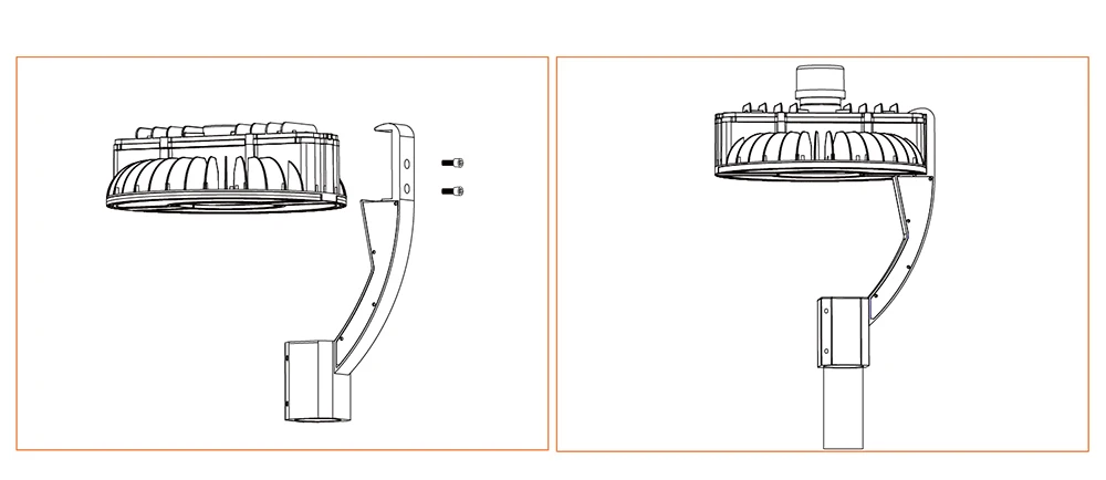 
Hot selling outdoor post Street Light IP67 80W Garden Pole Light Park And Garden Light 