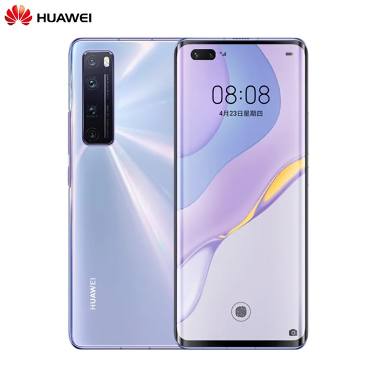 100% новый Huawei nova 7 Pro 5G JER-AN10 128 ГБ 256 разблокированный сотовый телефон 64MP камерой мобильного телефона Android 10 Celulares смартфон