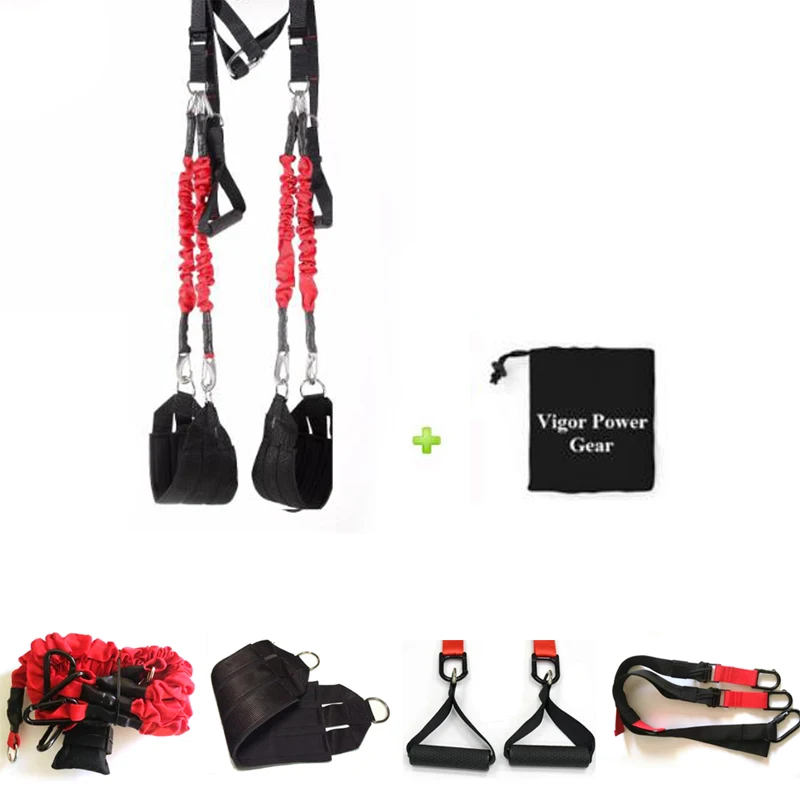 Adjustable Home Gym Trainer Exercise Sling Straps Fitness Suspension Trainer