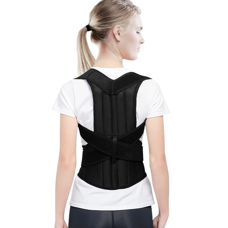back support belt straightener brace posture adjustable back shoulder smart posture corrector de espalda postura belt