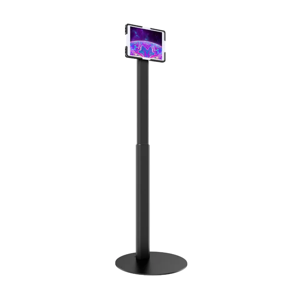 Height adnjustable floor stand kiosk for ipad photo booth stand kiosk