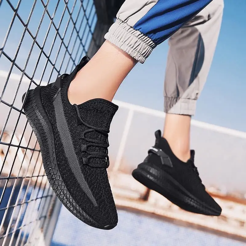 Wholesale Cheap Summer Mesh  Sneakers For Men Breathable Men's Casual Shoes Slip-on Male  Loafers  Walking Shoes