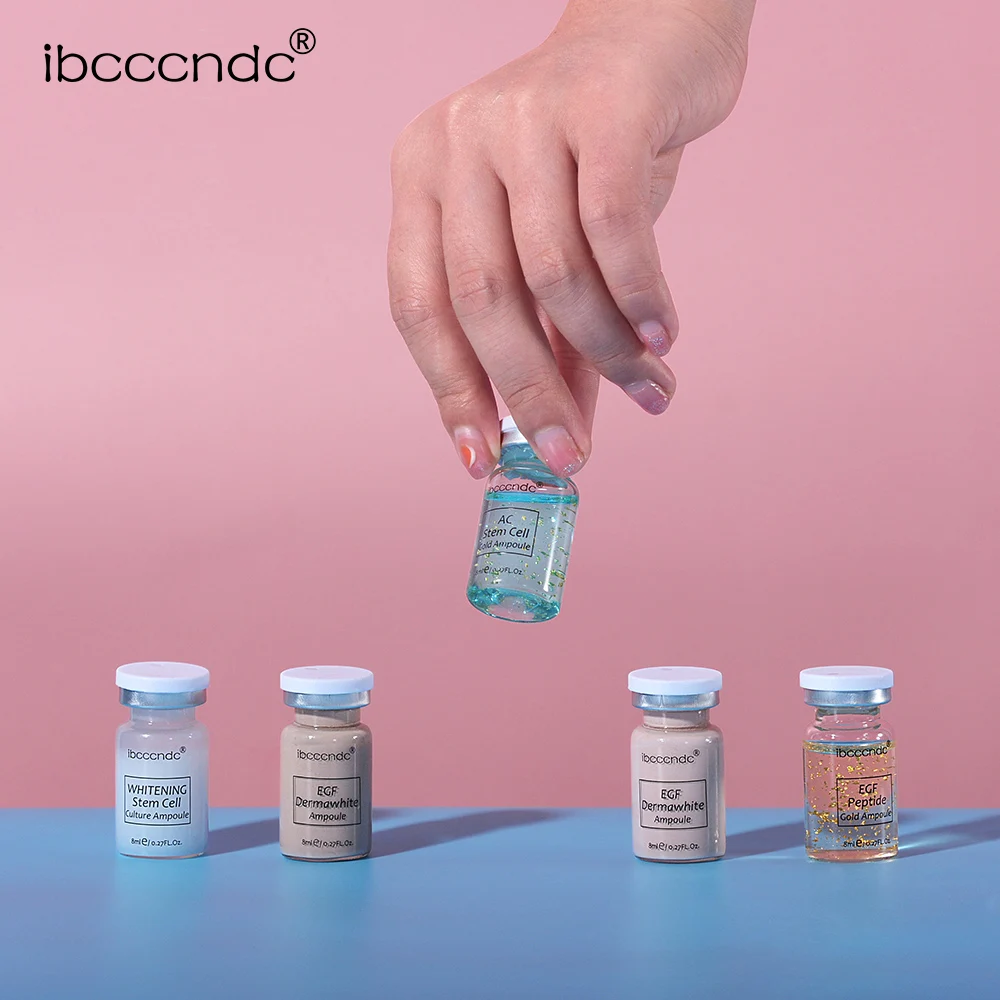 Wholesale Meso Serum Skin Whitening Stem Cell Culture Ampoule BB facial Foundation glow cream with Roller