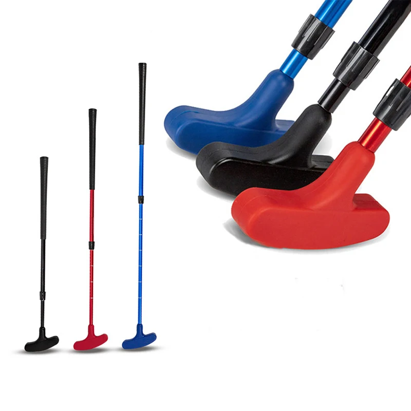 Telescopic Aluminum Golf Clubs Putter Retractable Adjustable Clubs Adult Kids Double Sided Golf Putter For Outdoor Playing