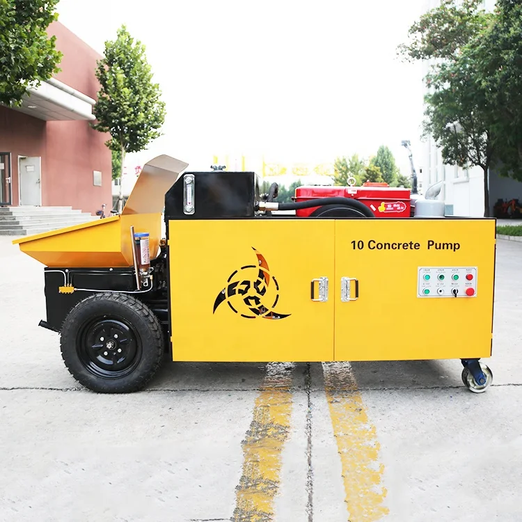 Small Stationary Auto Concrete Hydraulic Pump Concrete Pump Truck For Sale  Concrete Pump Trailer Price