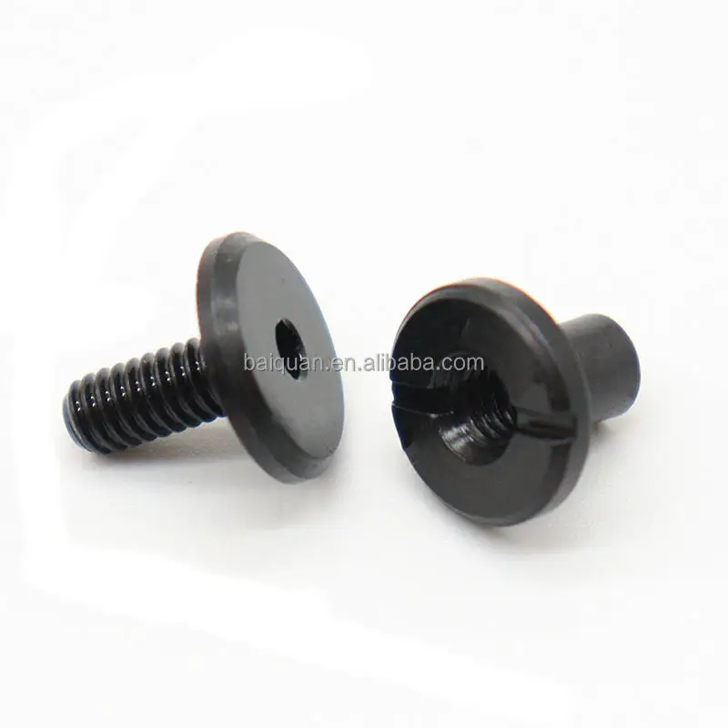 Black Oxidation Chicago Screw Book Screws Customized Manufacturer Book Binding Bolt/sex Bolt With Internal Thread
