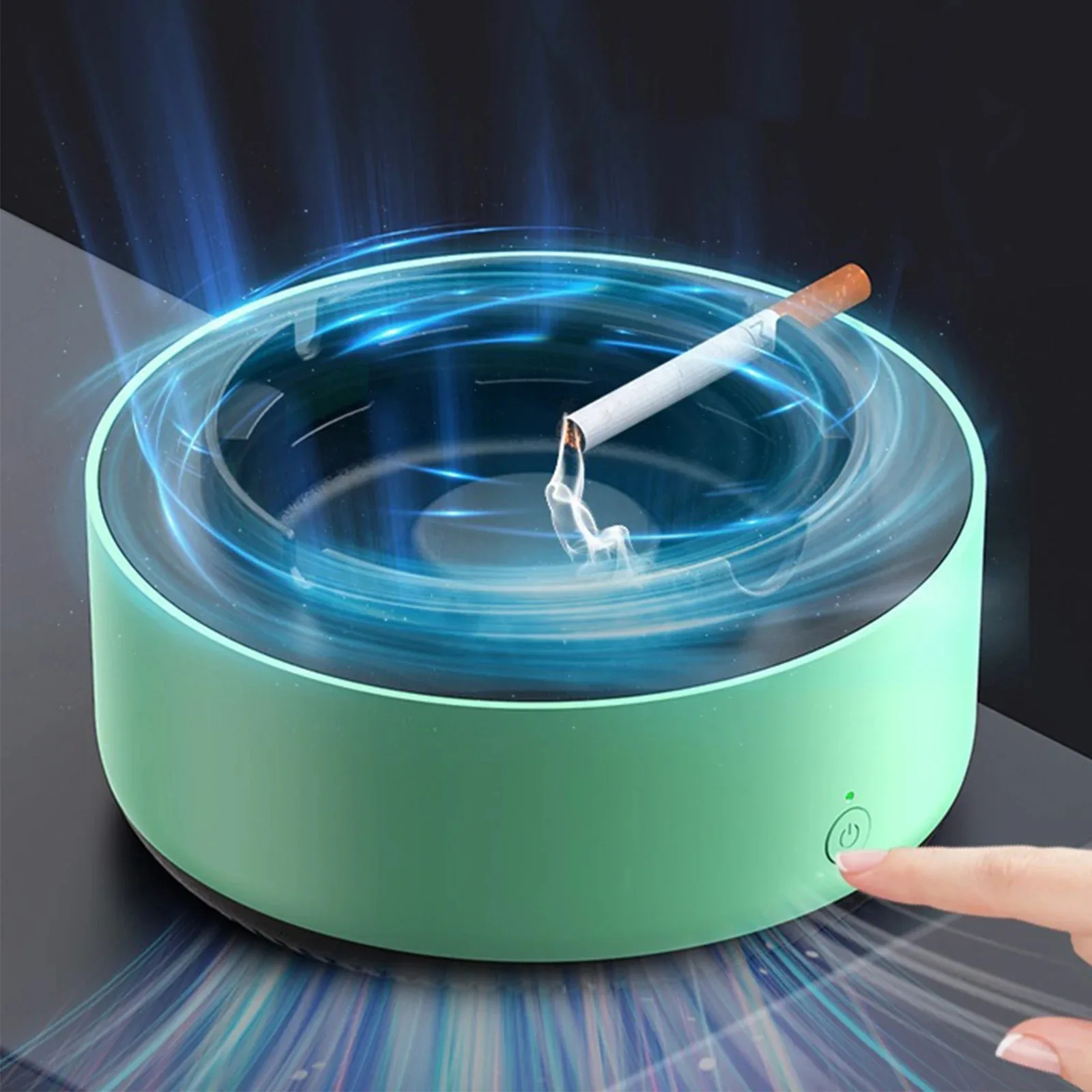 Smokeless Ash Tray Smokeless Ashtrays For Cigarettes Indoor For Home,Smoke Buddy Air Purifier For Cigarette Smoke