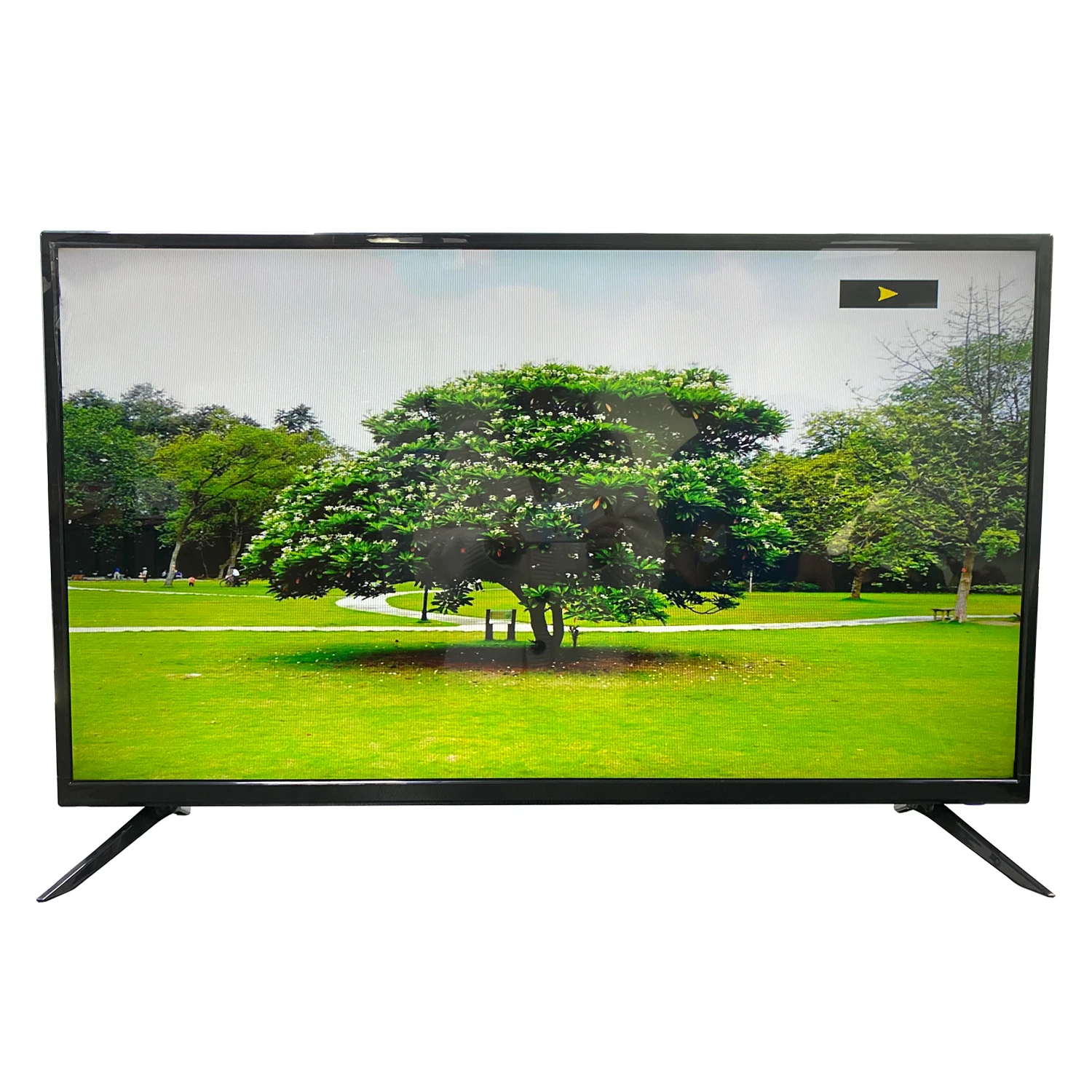 40 Inch Smart TV 4K HD LCD Television Portable Solar Television With Panel Solar TV