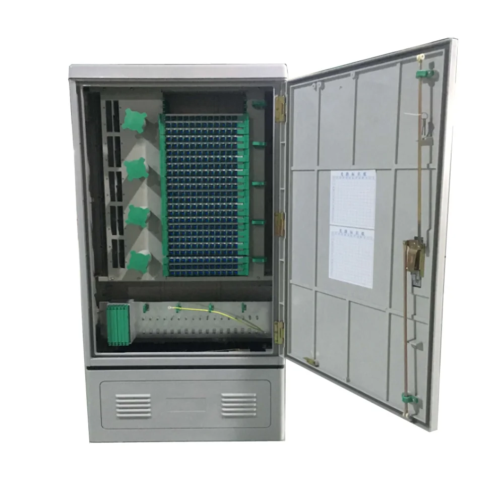 Optic cross connection street cabinet telecom equipment 288 fiber outdoor distribution cabinets