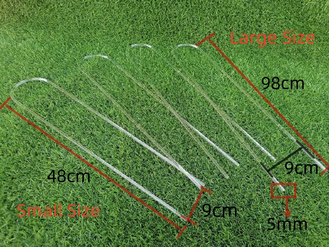 Garden Tomato Plant Support Stick Clear Plant Stake U-shape Transparent Acrylic Sticks For Plants