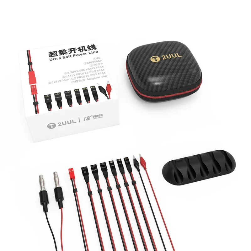 2UUL& 18 Kinds PW01 Power Line for iPhone  7 8 X XS 11promax 12 12Promax Motherboard Activation Boot Line DC Control Test Cable