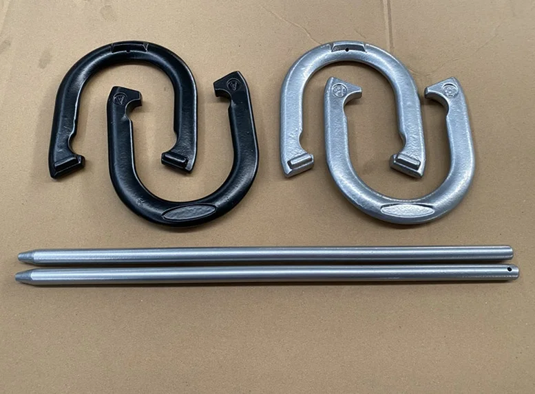 outdoor horseshoe game set lawn play ring toss game HRHS05