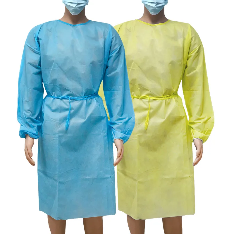 wholesale factory direct sales waterproof disposable cpe isolation gown
