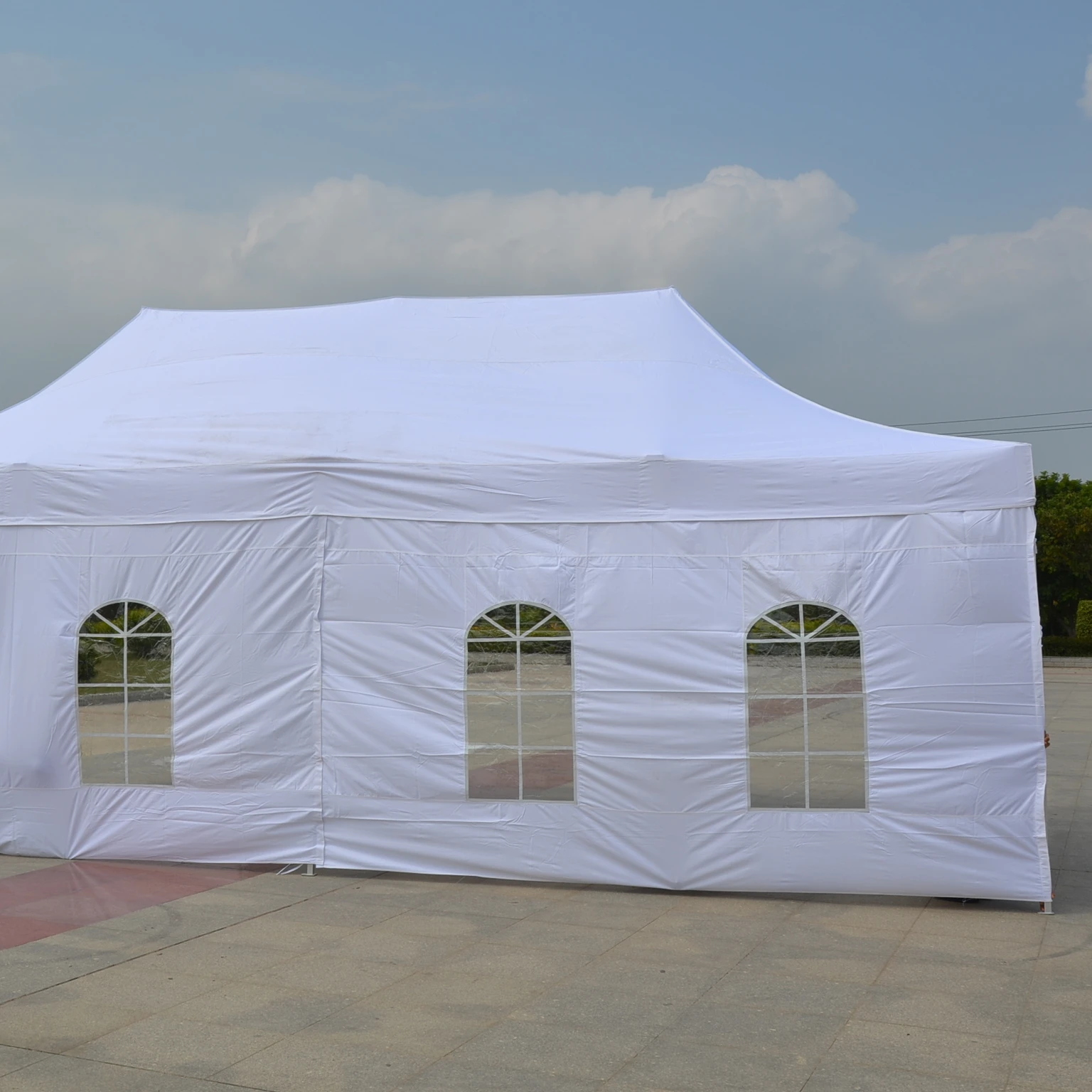 4X8M Hot Sale Outdoor Steel Folding Beach Party Exhibition Pop Up  Event Garden  Tent