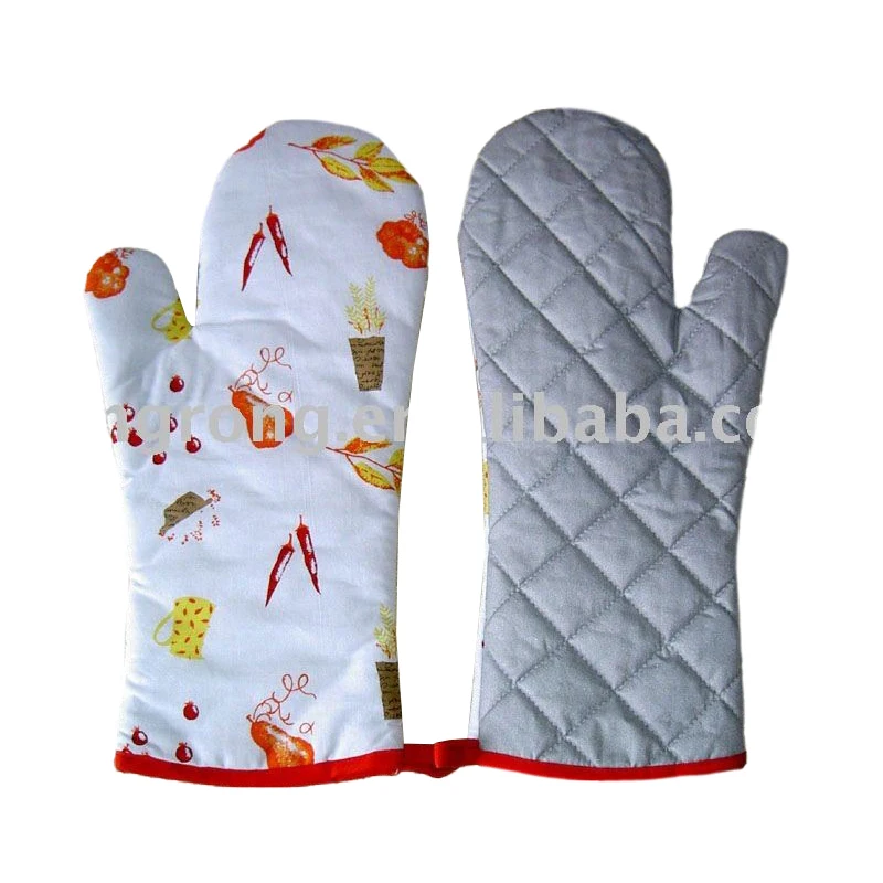 Heat-Resistant Oven Mitts - Set of 2 Silicone Kitchen Oven Mitt Gloves