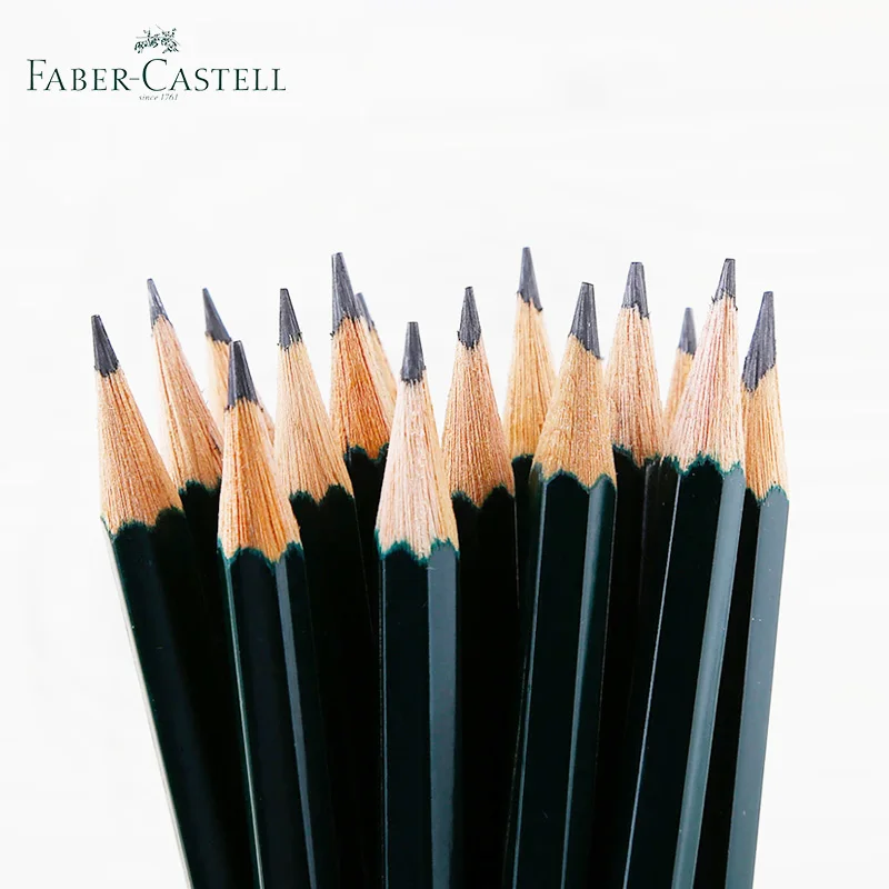  Wholesales Faber Castell Art Graphite Pencil 9000# for Writing Shading Sketch Black Lead Design Charcoal Artists