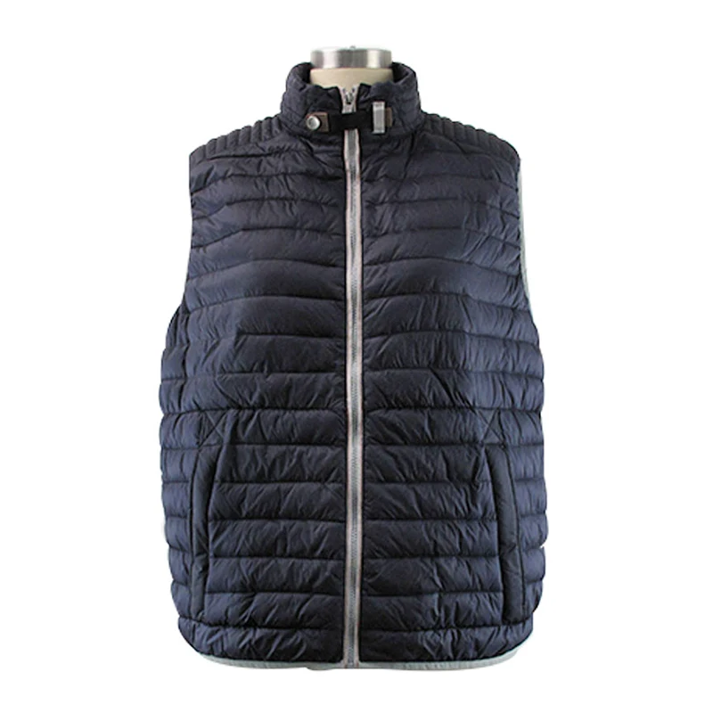 
Custom Light weight men down coat winter puffy vest fake down jacket for men 