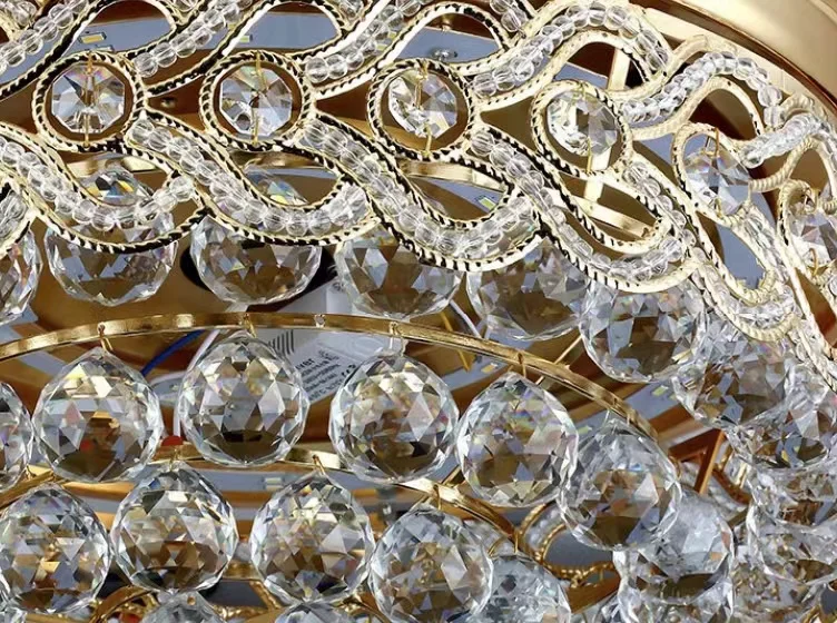 Dropship Guzhen Gold Color Luxury K9 Crystal Remote Control Invisible Ceiling Fan Lights Ceiling Fan With Light Fan Chandelier
