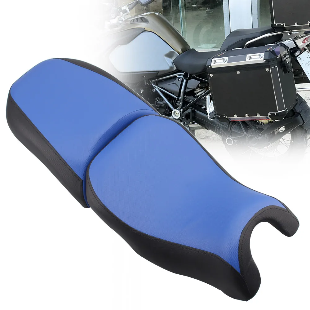 Blue Motorcycle Rider Seat Passenger Seats Cushion Fit for BMW R1200GS Adventure 18-20 19 R 1200 GS 2018 2019 2020