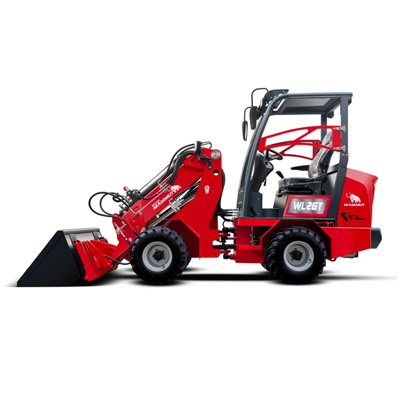 mammut China cheap long boom loader wheel 1.5 ton 2 ton 3 ton mini front telescopic loader for sale