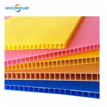 Custom Waterproof Pp Correx Corrugated Plastic  pp hollow Sheet plastic packaging pp board