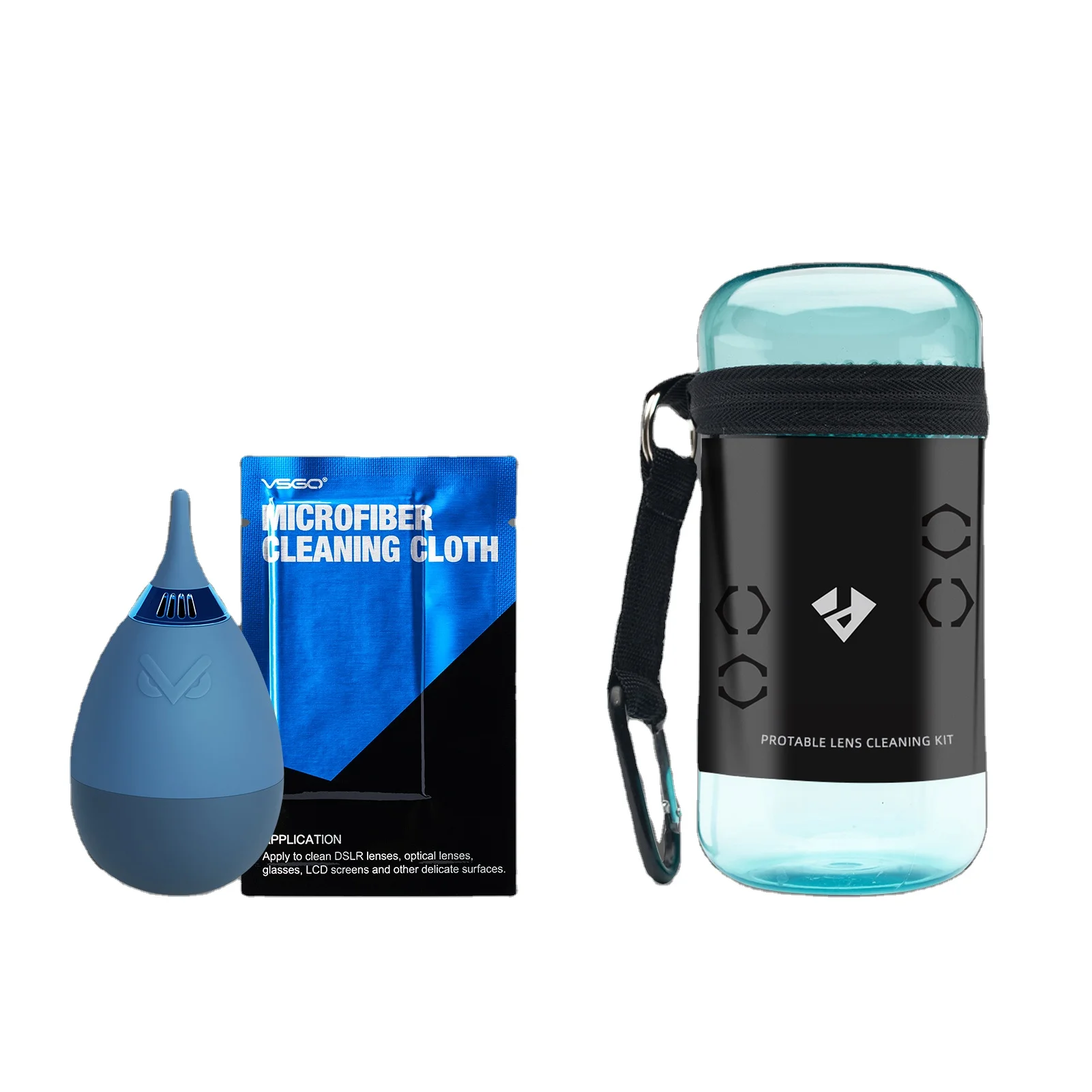 Portable Lens Cleaning Kit - Bottle style - Air blower and lens pen