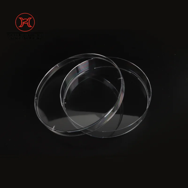 High Quality Transparent 90mm Plastic Petri Dish Cell Culture Plate for Lab