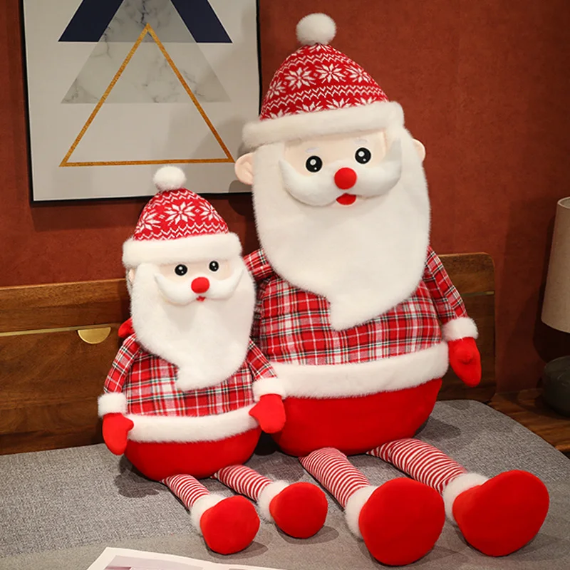 70/100/150cm Santa Claus deer Christmas Plush Toy Doll Gift Father Christmas Reindeer Christmas tree snowman stuffed Plush Toy