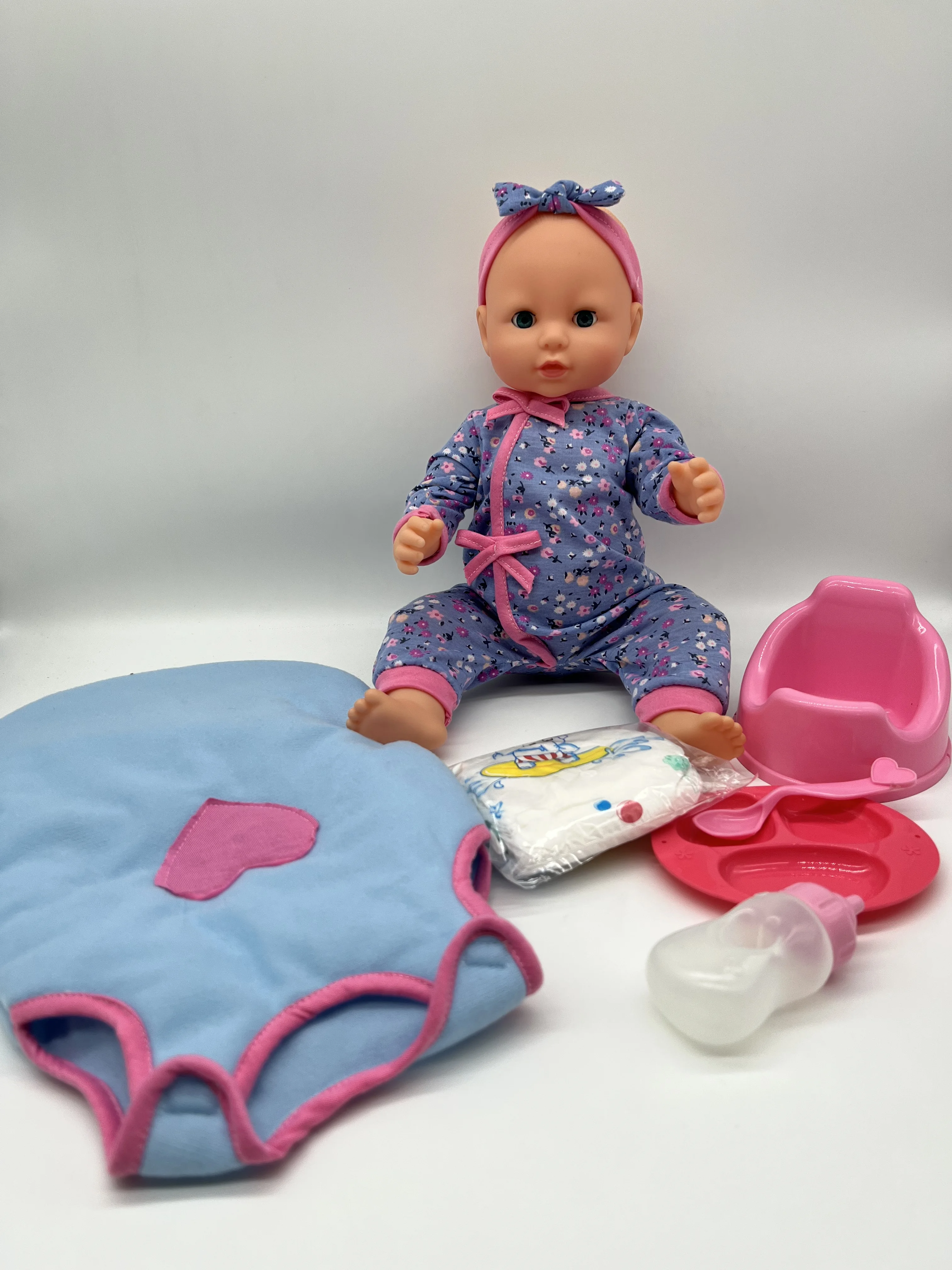 16 дюймов Baby Amore кукла со спальным мешком для детей