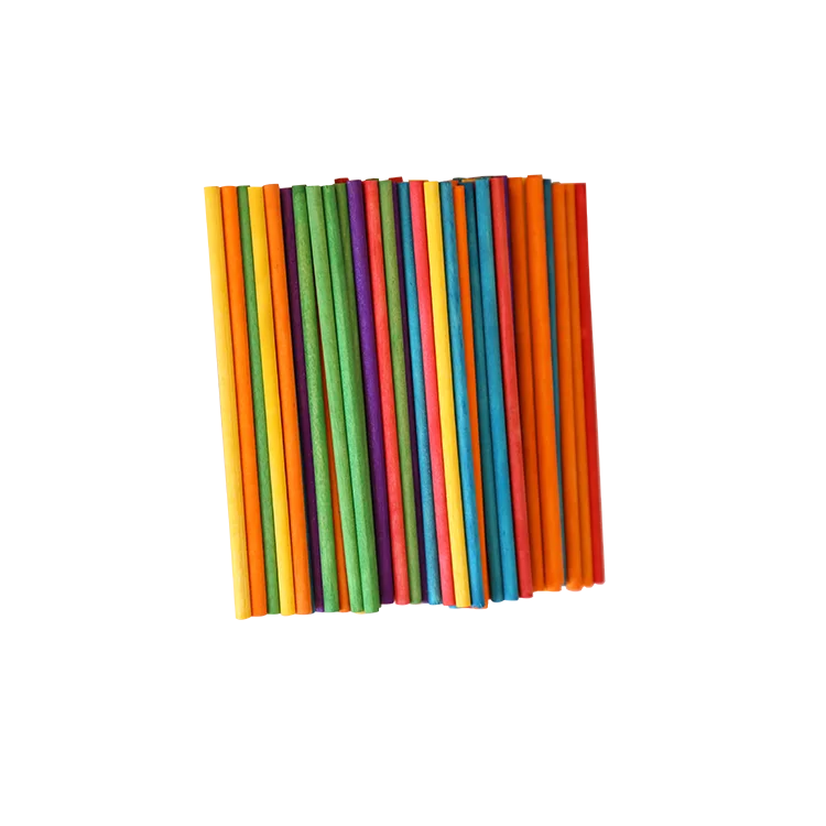 chocolate handle round edge popsicle  wooden ice cream sticks