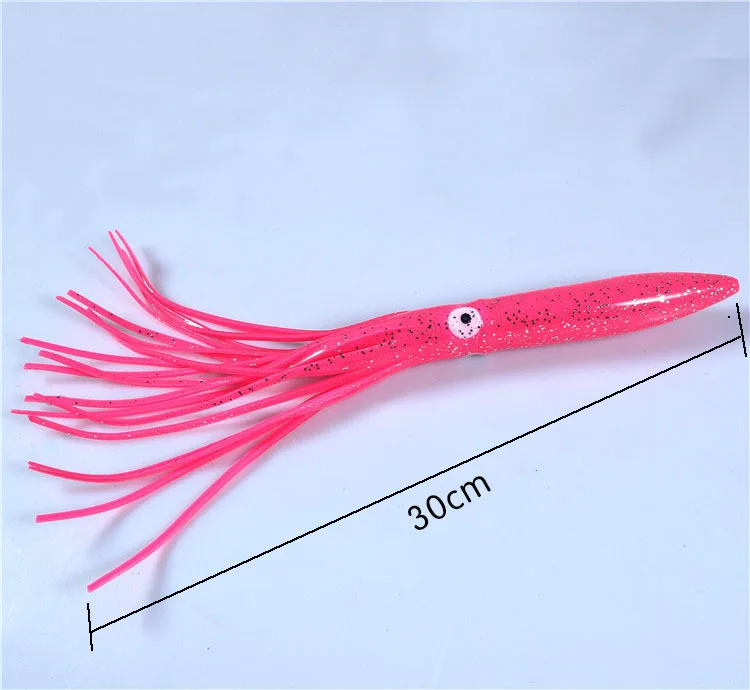 Multi colors 30cm/39g Squid Skirts Big Trolling Lures Deep Sea Fishing Lure