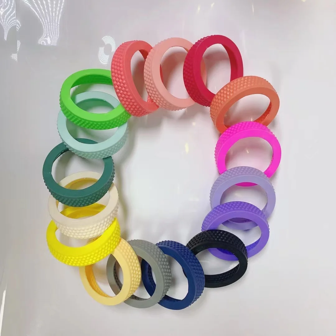 Hot Selling BPA Free Colorful Silicone Circle Bumpers for Double Wall Studded Tumblers