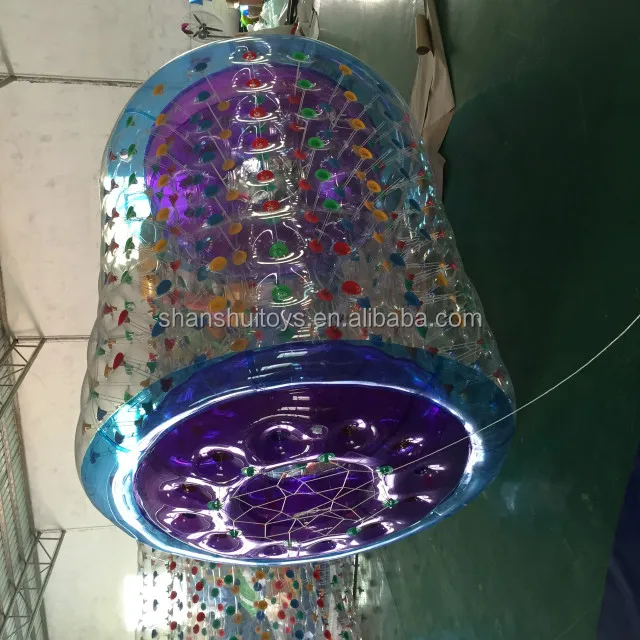 1.0 mm transparent PVC water play equipment inflatable rolling ball for sale