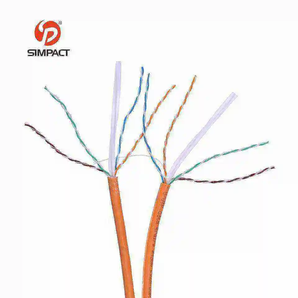 Pvc/Pe/Lszh/Cmp/Cmr Jacket eco-friendly 23awg pure copper utp 305m 500m network cat6 roll cable