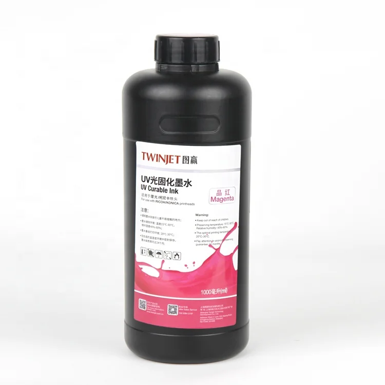 White Bottle Refill Soft Ink Premium Ultraviolet Curable UV DTF Transfer Printer Ink