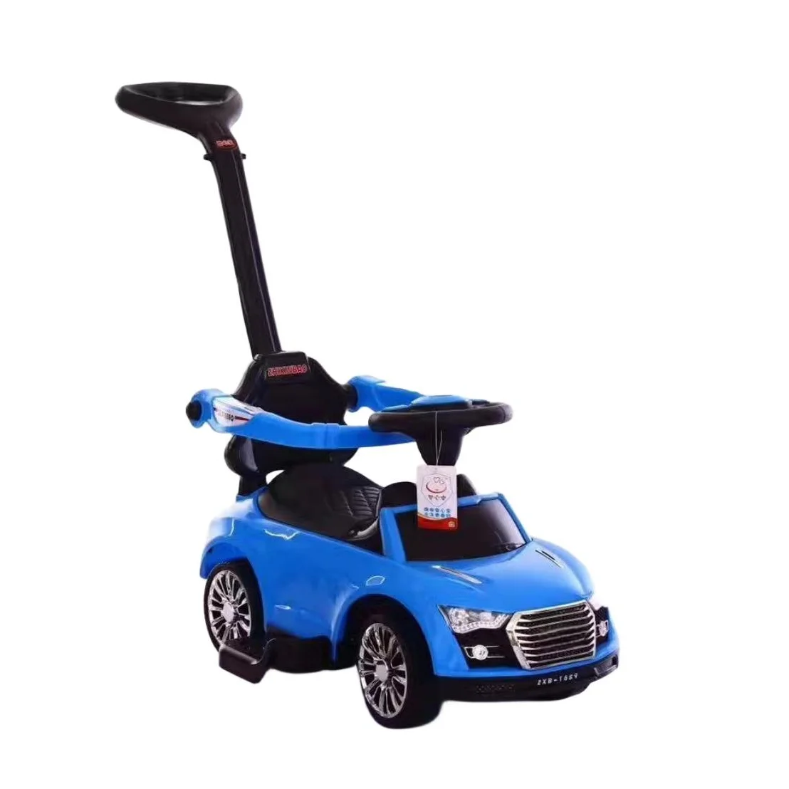 New Model Plastic Pp Swing Slide Ride on Car For Kids Manufacturer Plastic Baby Push Children Toys Car With Music