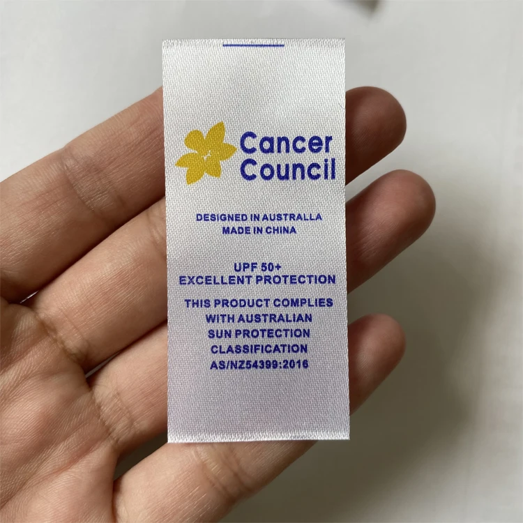 Quality Recycled Luxury Satin  Label Garment Woven Labels Design Shirt Cloth Tag With Logo