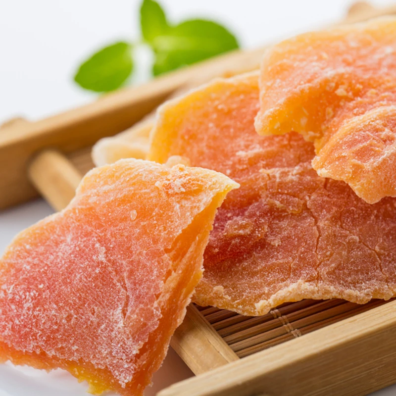 High Quality Dry Papaya Natural Sweet Taste Leisure Snacks Papaya Slices Wholesaler from China  Factory Price Gluten free Papaya