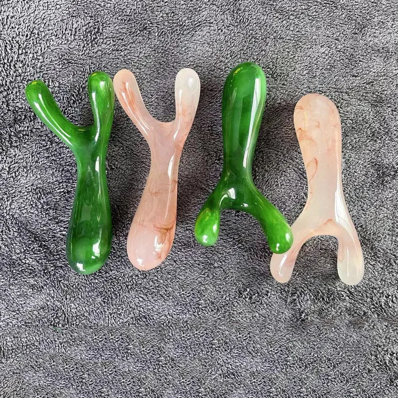 MU Natural resin facial nose massage stick nose bridge massage acupoint scraping massage relieve fatigue