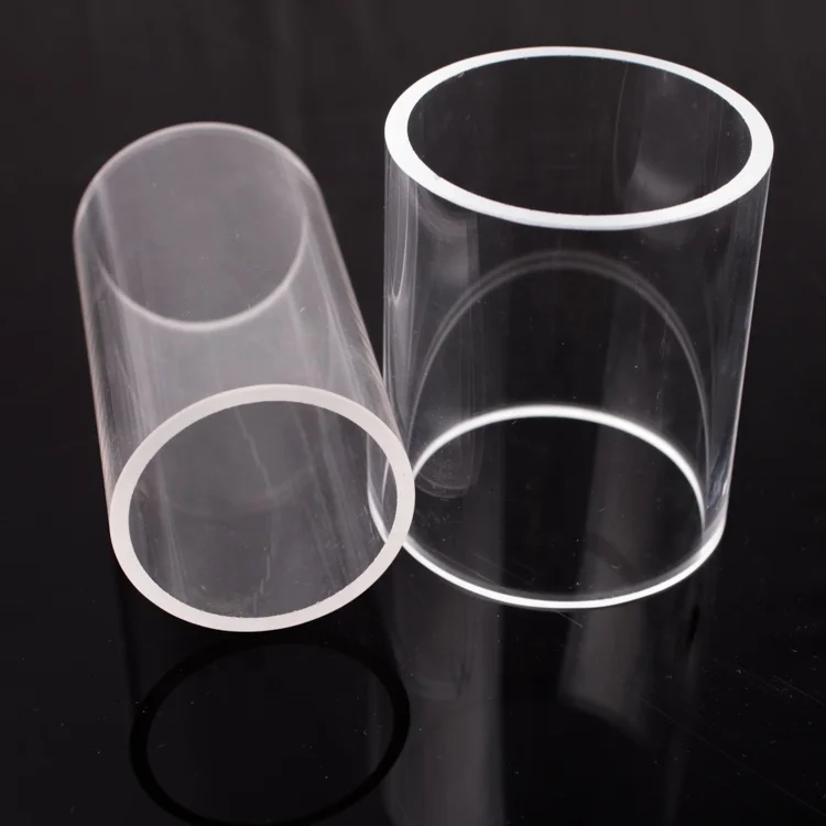 SUCCESS customized High Temperature Sizes Quartz Glass Tube Quartz Pipe