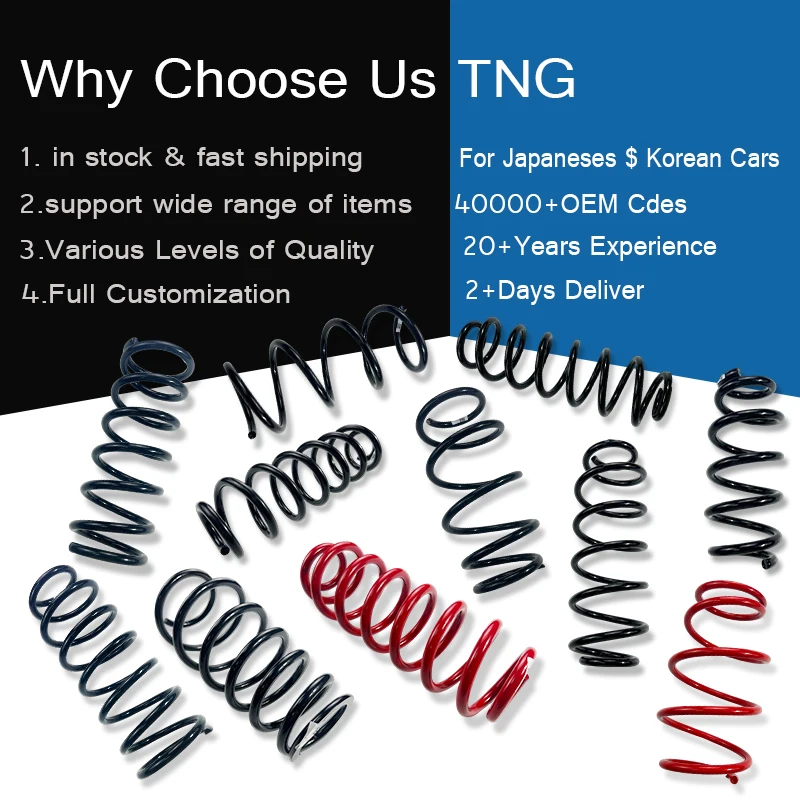TNG wholesale high quality suspension shock absorber Springs coil spring for Honda FIT JAZZ