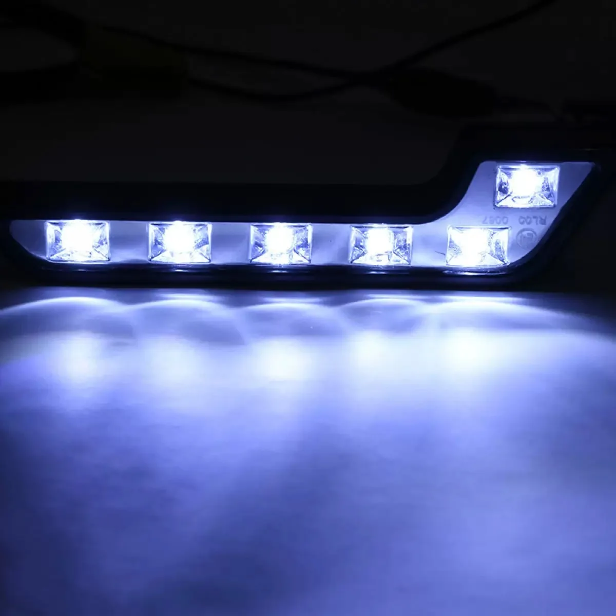 Hot sell universal 12 LED DRL 7-shaped car LED daytime running light