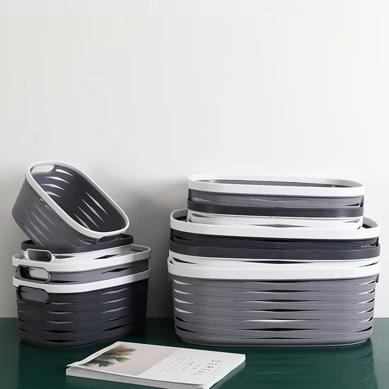 plastic office bathroom storage organizer basket storage with handle