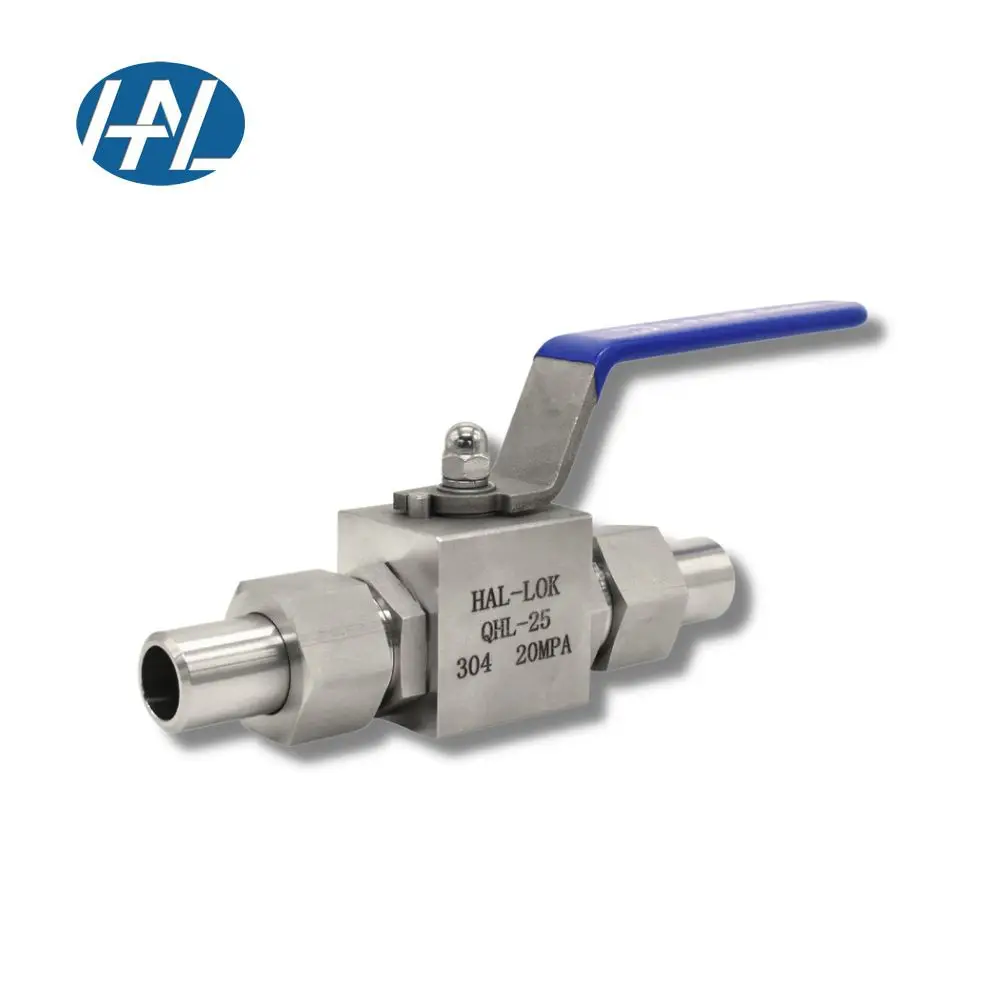 Swagelok Hot Selling 316 Stainless Steel High-pressure Welded Ball Valve Hydraulic Gas 20mpa 304SS 316SS Ball Valve