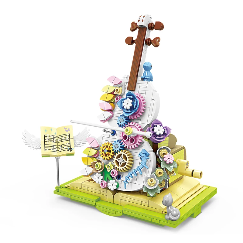 Shantou Factory Violin Instruments Adult Building Sets For Kids Collectrion Toys