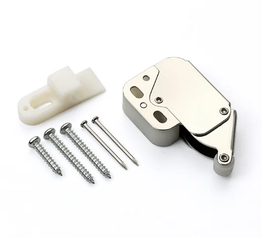 Automatic Spring Lock Cabinet Door Latch Mini Spring Push Open Lock Snap Latch