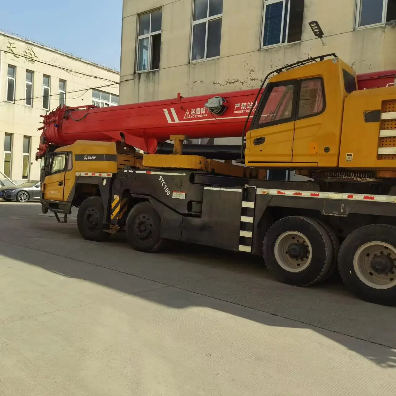 5 Telescopic Boom Used 100Ton SANY STC100 with Diesel Power Truck Crane Chinese Brand Sany stc100 Zoomlion Mobile Crane for Sale