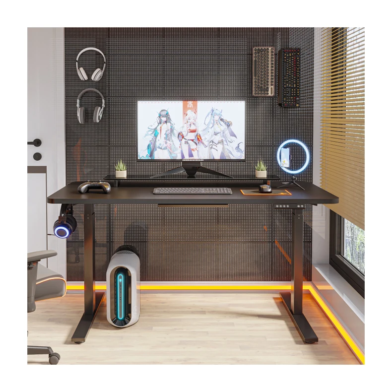 Electric Office Computer Desk Fashionable Uplift Customized Commercial Health Executive PC Lifting Adjustable Height Table