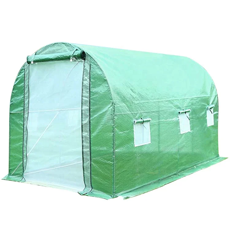 Plastic Greenhouse Solid Steel Frame Green Houses for Agriculture